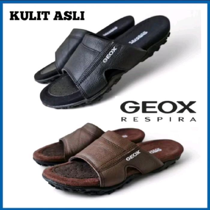 SANDAL GEOX RESPIRA KULIT SLOP ORIGINAL