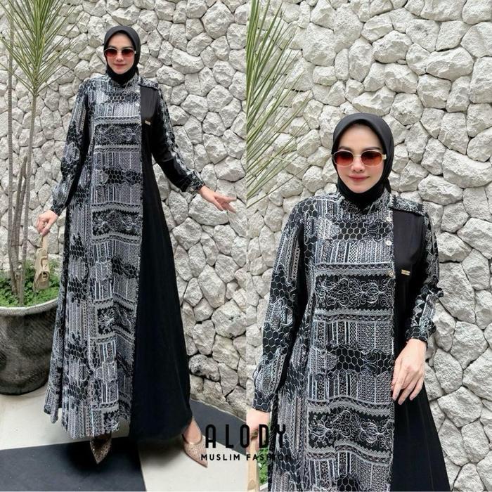 Alody nania dress - Gamis alody nania dress - Alody gamis terbaru - Nania dress