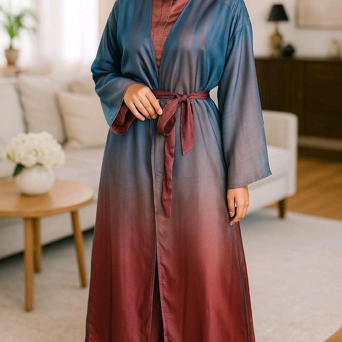 Outer Long Gradasi Chiffon Rayya
