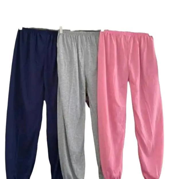 Celamis Kerut 3pcs Bahan Kaos Rayon PE Nyaman dan Melar Celana Dalaman Wanita Panjang Kain Katun Teb