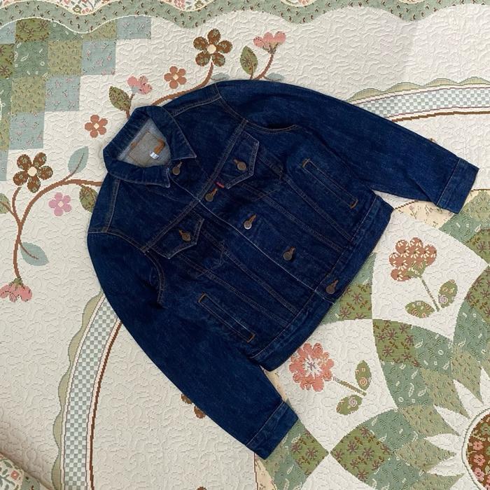 Jaket trucker denim vintage big John anak tanggung / S women super cakep like new