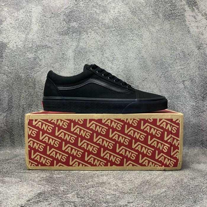 Sepatu Second Vans Old School Black Size 43 insole 28 cm Original Guarantee 100%