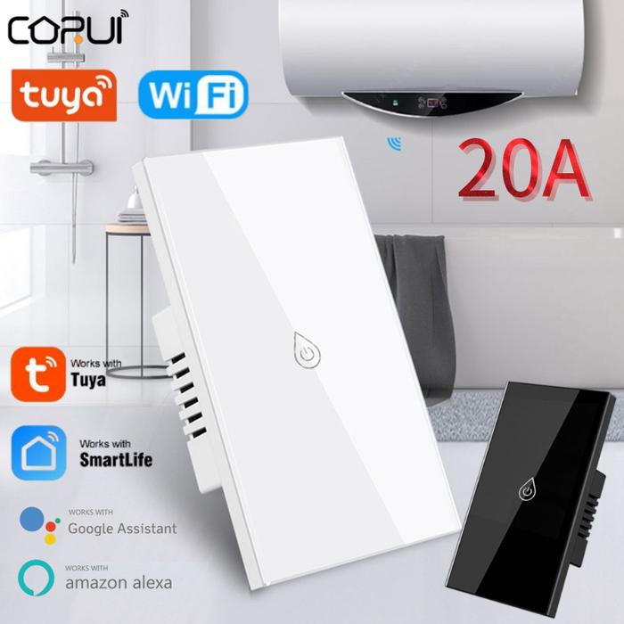 CORUI Tuya WiFi Smart Water Heater Switch Smart Touch Switch Smart