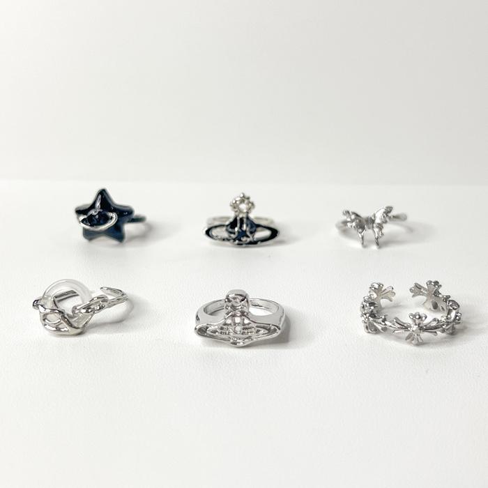 SILVER RING , y2k trendy rings