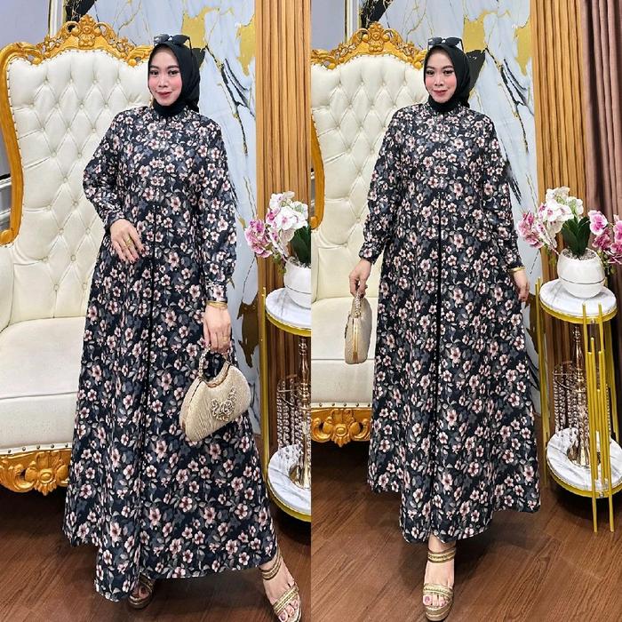 Gamis Motif Variasi Mutiara by New Fajar Collection 001