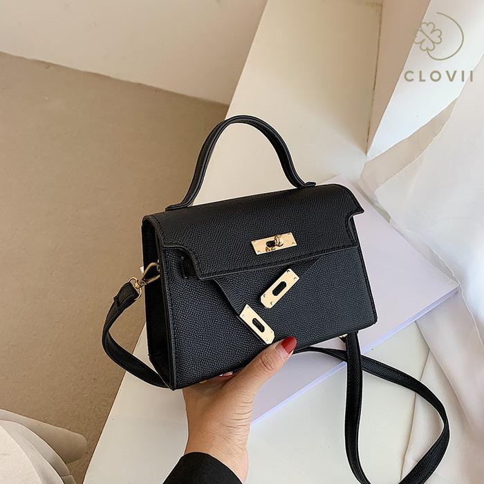 CLOVII - Tas Wanita Handbag Sling Bag Selempang Shoulder Bag Bahu Fashion Import - DENISE