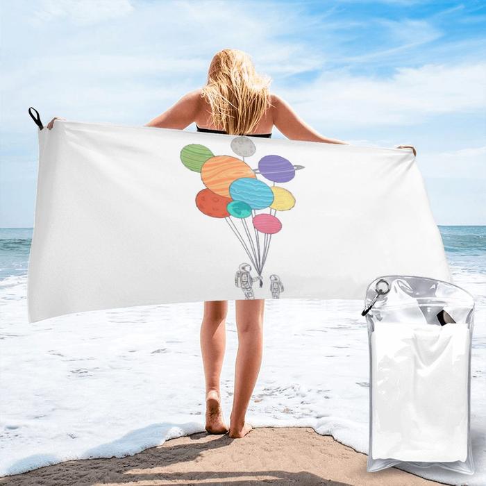 Space Balloons Polyester cotton bath towel Towel Bath Baby Bath Towel