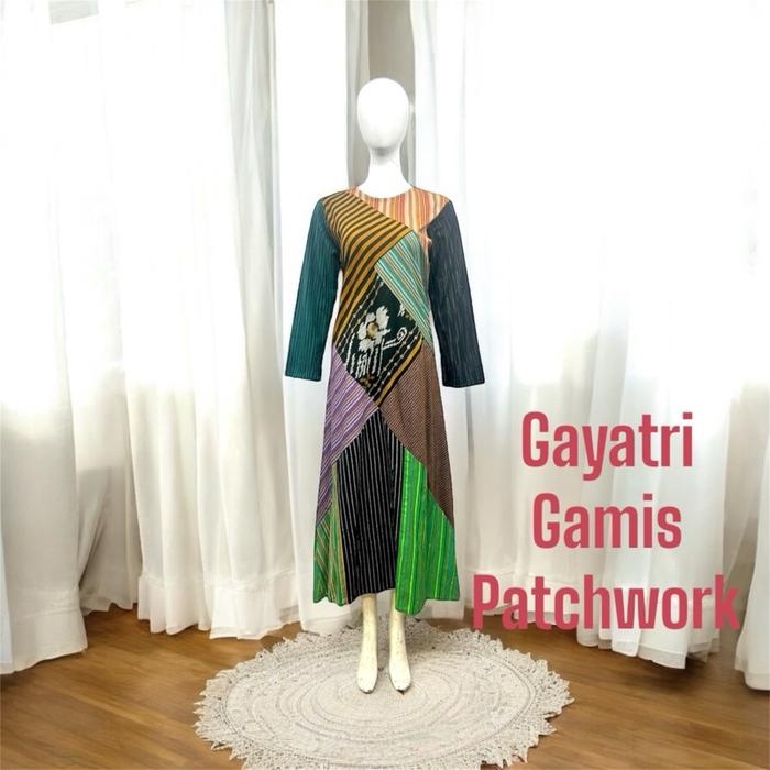 Gayatri Gamis Patchwork Tenun Lurik