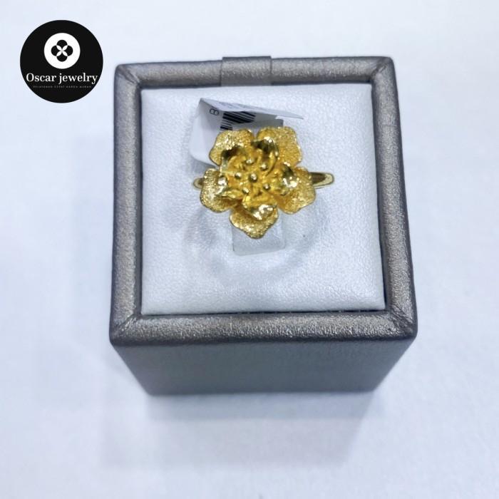 CINCIN EMAS KUNING BUNGA 99% 24 KARAT UBS