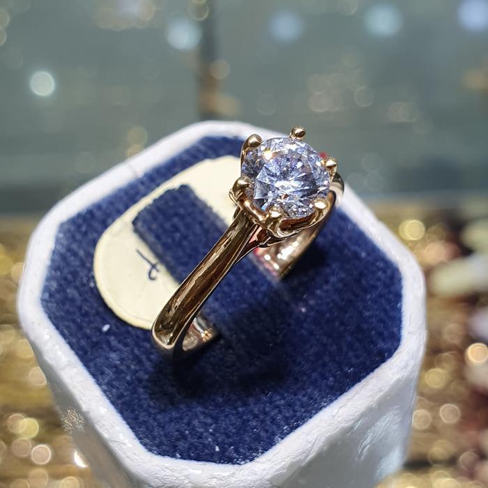 CINCIN SOLITER EMAS 700/22K POLOS