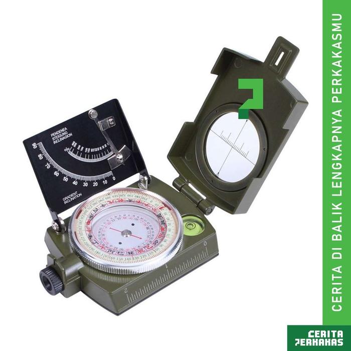Bidik Kompas Prisma AG74 CP / Compas Lensatic Army / Compass Camping Pramuka Navigasi Darat Outdoor