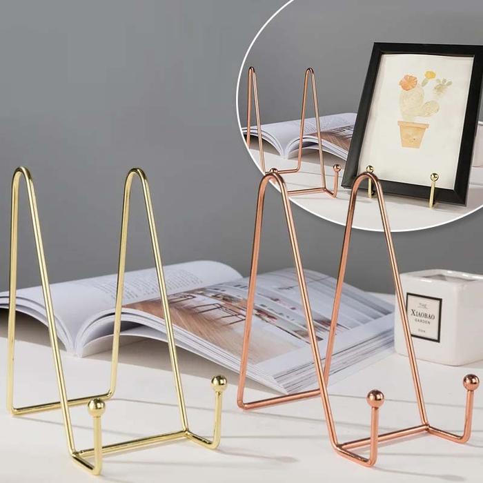 Holder Tablet Besi Stand Display Buku Stand Display Buku Besi Rak Foto Stand Bingkai Piring