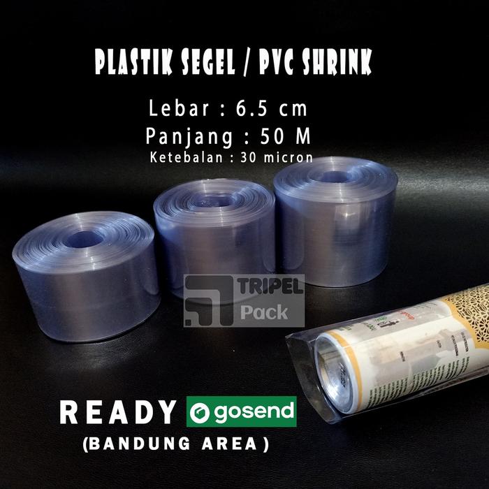 Plastik Segel / PVC Shrink Film 6,5 cm x 50 Meter Plastik Shrink Segel Botol