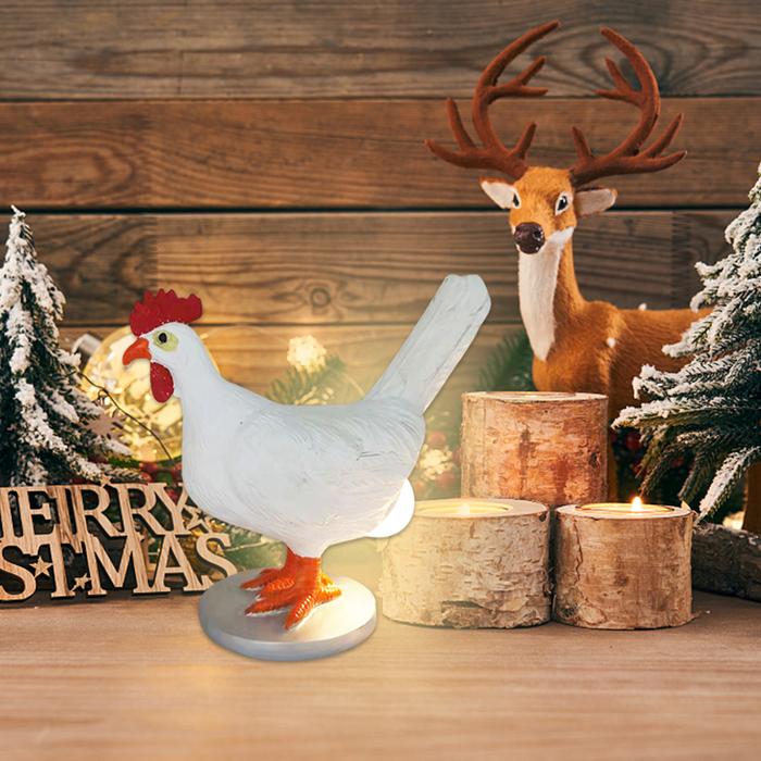 USB Animal Decorative Night Lamp Simulation Resin Taxidermy Chicken