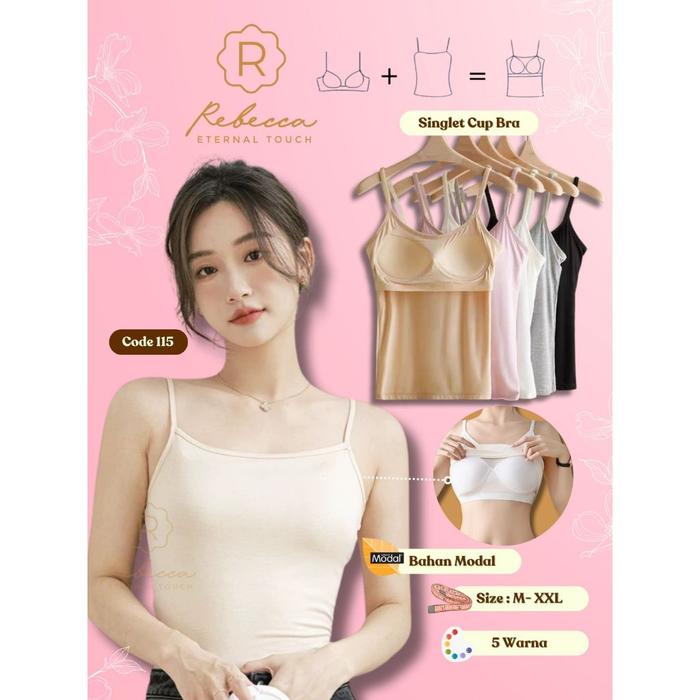 ◤Top◢ Tanktop Bra Rebecca Luxury Premium 115