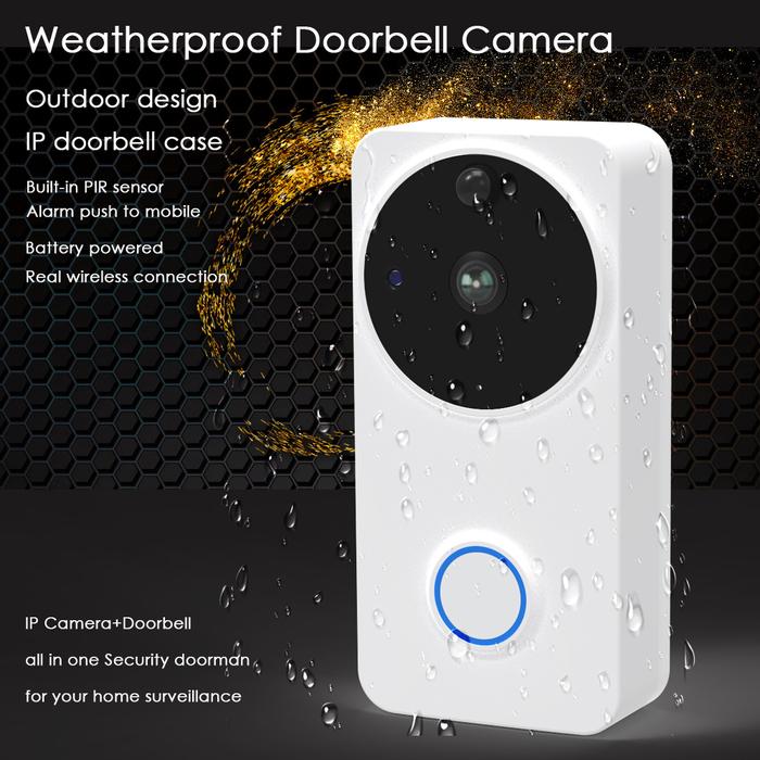 Video Doorbell Door Intercom Waterproof Door Phone Wifi Battery