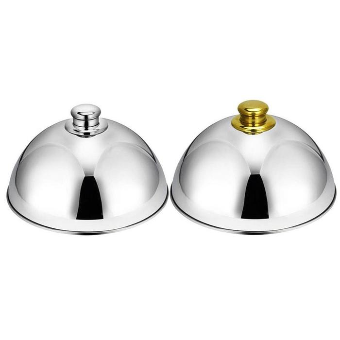 Stainless Steel Dish Food Cover Keep Warm Hot Rustproof Food Cover