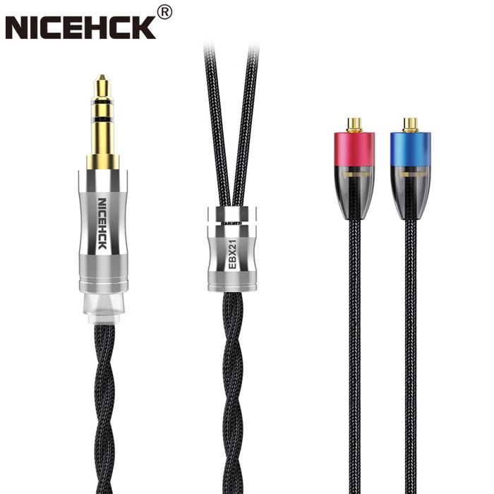 NiceHCK EBX21 Dedicated Silver Plated Copper Tinsel Standard Cable