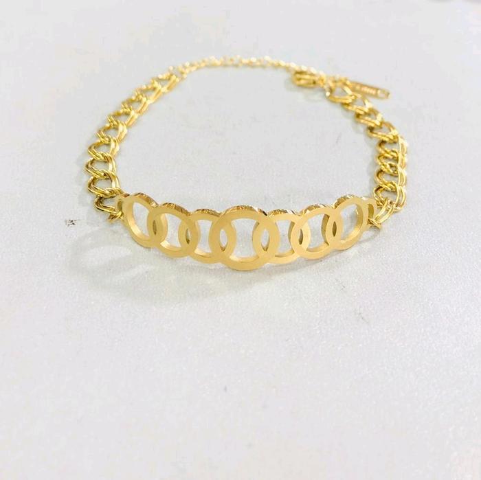 nona accesories.satu set gelang dan cincin titanium