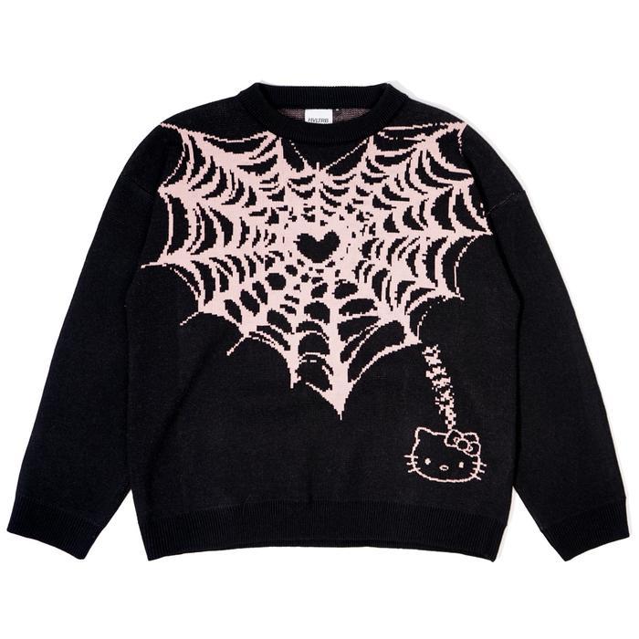 Sweater Rajut Knit Spider Black - HEUVELTRIBE X IVANIA NABILA Tebal Knitwear