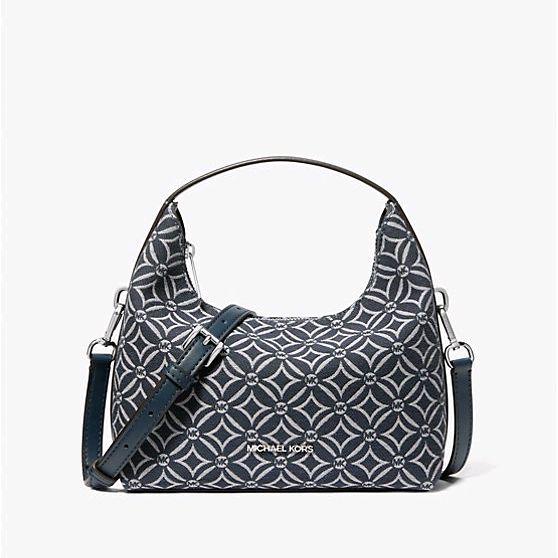 MK Ember Small Messenger Denim SHW