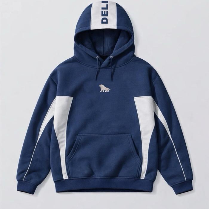 DELIRIUM Hoodie Rubby Collared Fleece Cotton
