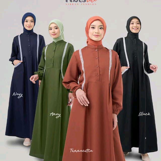 GAMIS NIBRAS MURAH LITE 025 BAHAN BERRY SKIN MIX SALUR VENTURA