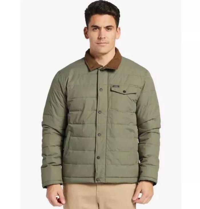 Jaket Pria Quiksilver Waterman Jacket Ocean Caves Lighweight Puffer Original