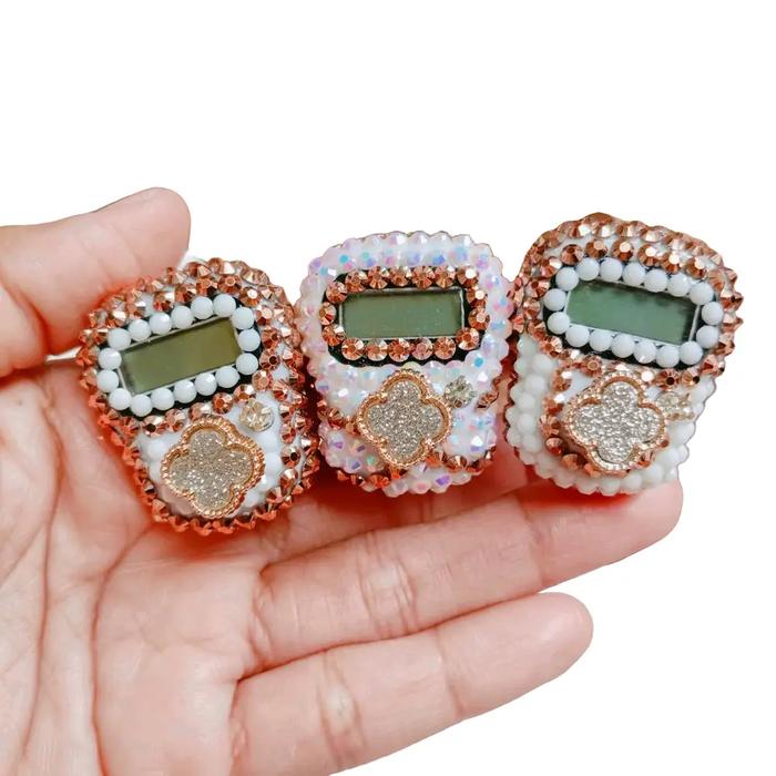 Sarah - Tasbih digital hias tasbih cantik tasbih digital mini tasbih cincin mutiara tasbih dzikir