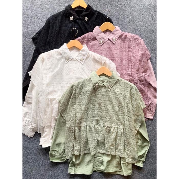 Blouse Brukat / Blouse Katun Brukat