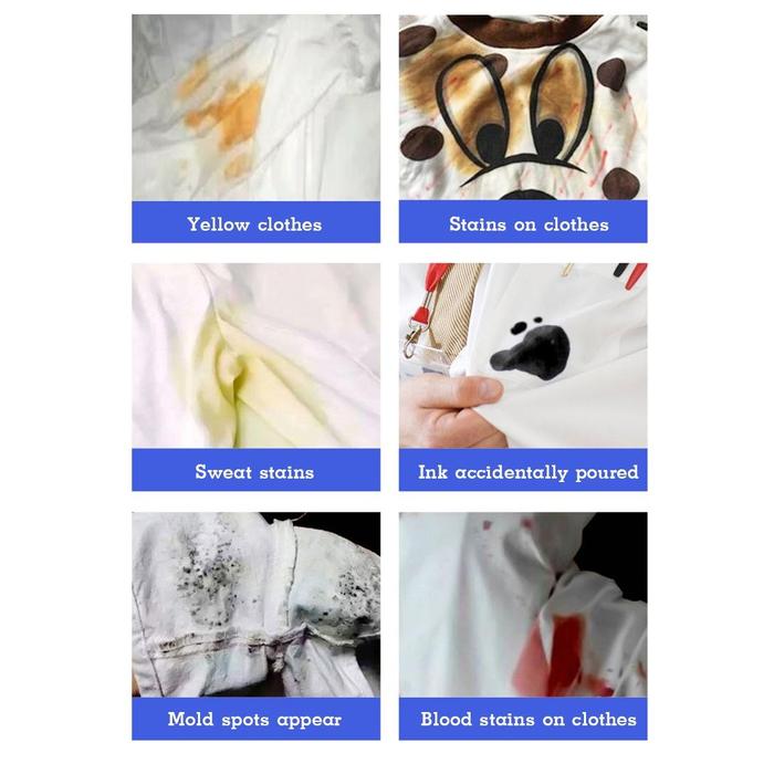 Pakaian Pemutih Laundry Penghilang Noda Pemutih Warna Serbuk Pemutih