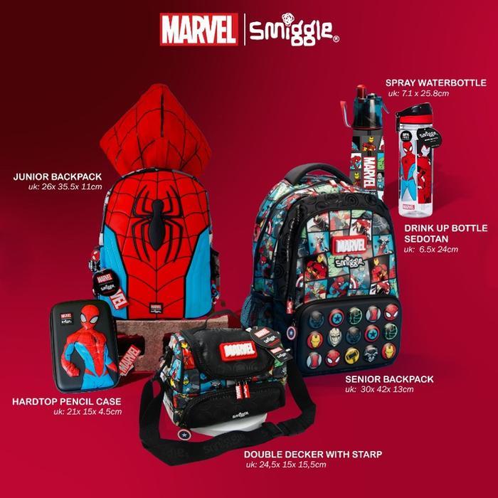 PROMO SPECIAL SMIGGLE MARVEL SERIES BAGS/HARDTOP PC/ BOTOL AIR Backpack