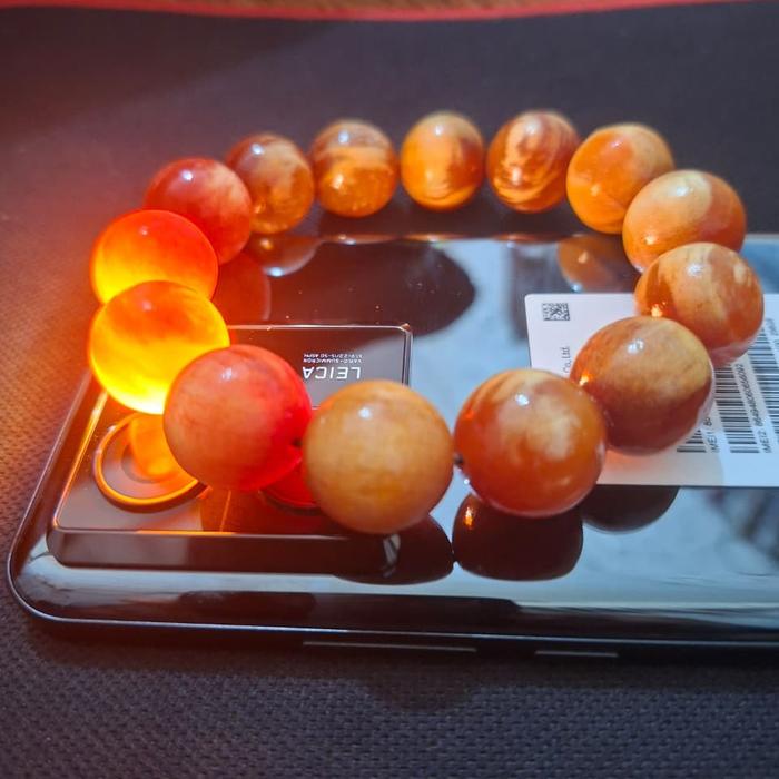Gelang Kayu Rajah Kayu Minyak Hutan Size 18mm - Bracelets
