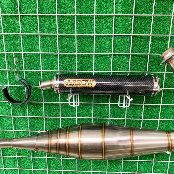 Knalpot Arrow RXKing Ninja R RR SS Satria Lumba Hiu FizR Alfa Sigma Tornado Crystal RC100 Bravo RX K