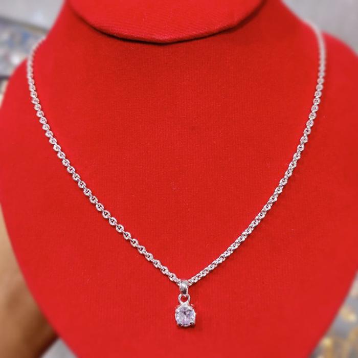 Kalung Perak Asli 7gr Rantai - Perak 999 Murni Kalimantan Ap