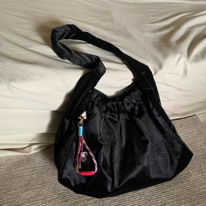 Ready Stok Laya Bag Black Beludru Velvet Premium Tas Selempang Store.Id