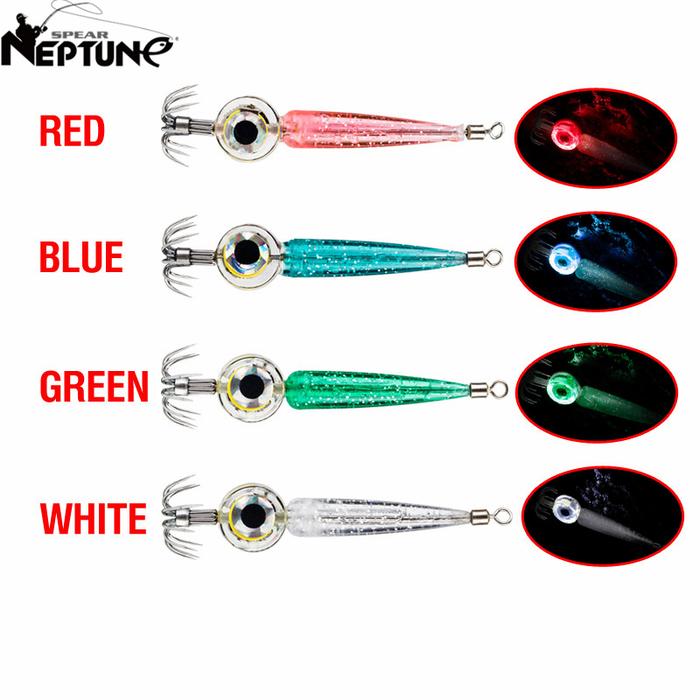 Fishing Lures 5g 7.5cm Squid Hook with LED Light Squid Jig Lure Calamar Luminous Webfoot Octopus Egi