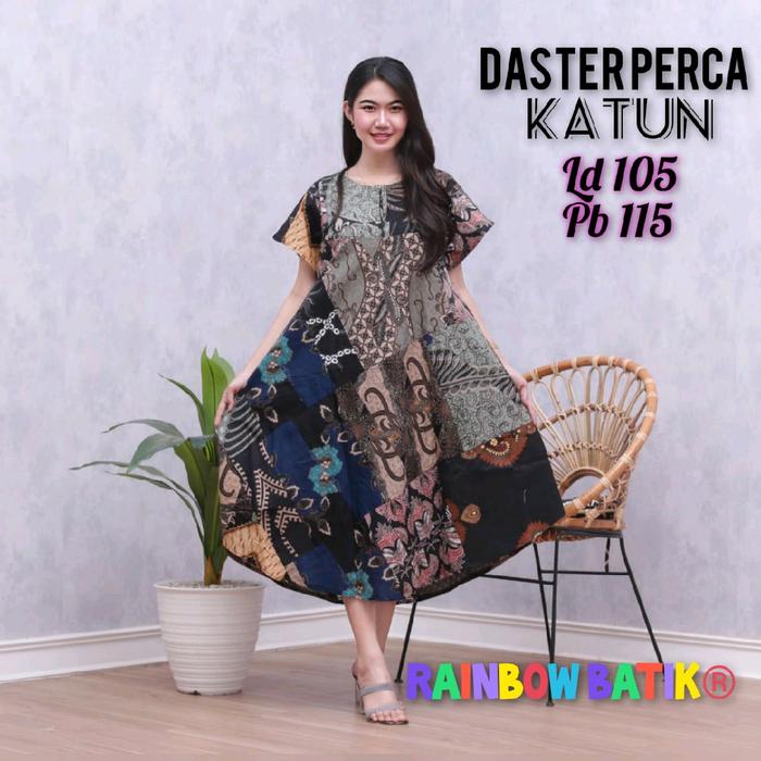 Daster Perca Katun Batik Mayung Busui Resleting. Dress Menawan Bumil Kain Lembut daster remaja