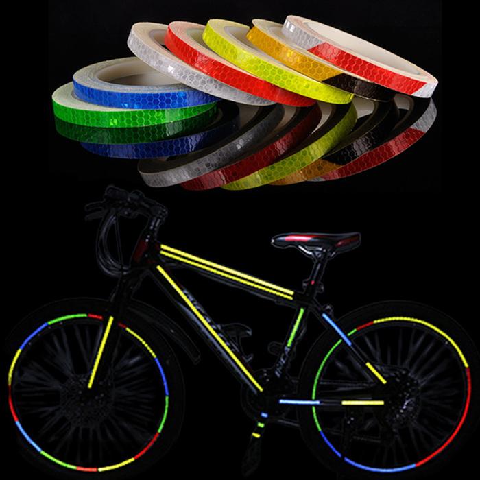 Aksesori Sepeda Strip Stiker Reflektif Sepeda MTB Stiker