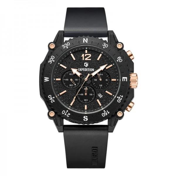 Expedition 3009 Rosegold Black Rubber Eco Ceramic ECRRGBA - Jam Tangan Pria
