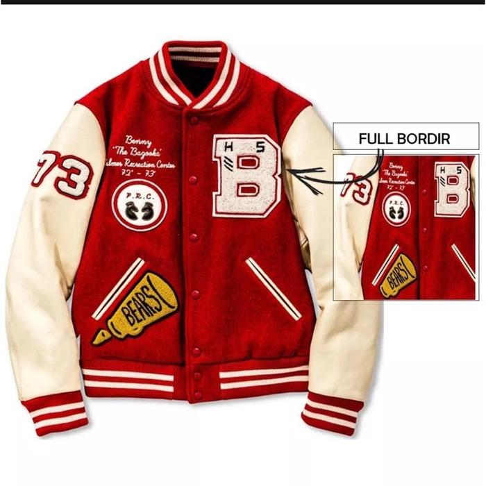 Jaket Varsity Baseball Original Ful Bordir - Jaket Bomber Varsity Original Premium - Jaket Baseball 