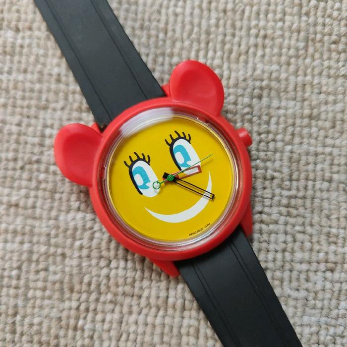 Q&Q QnQ QQ Smile Solar Jam Tangan Wanita RP02J805Y Custom Original