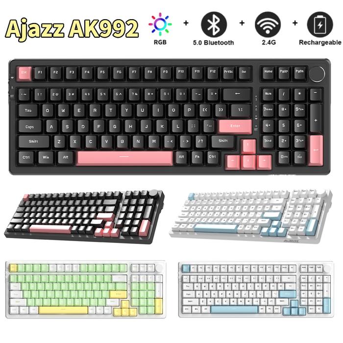 AJAZZ AK992 99 Keys Wireless Mechanical Keyboard Bluetooth Gaming