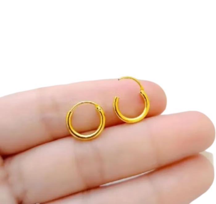 Anting Gipsy Anak dan Bayi Polos Mewah dan Model Simpel Gold Xuping 0-3 tahun