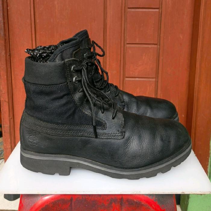 sepatu boots timberland 43 full black