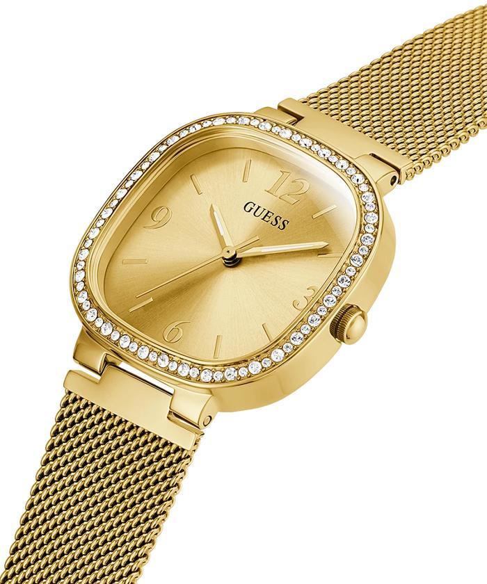 GUESS GW0354L2 Original TAPESTRY Jam Tangan Wanita Analog Mesh Gold