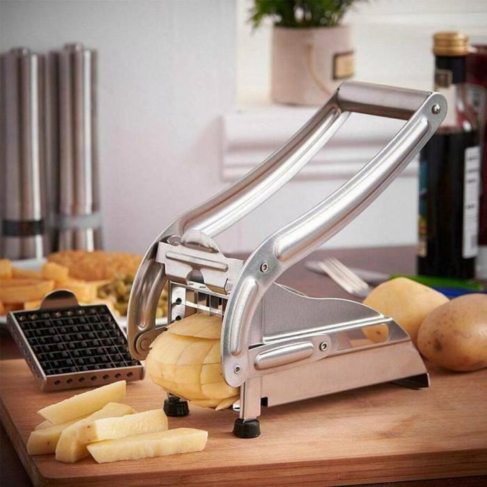 Stainless Steel Manual Potato Cutter French Fries Slicer Potato Chips