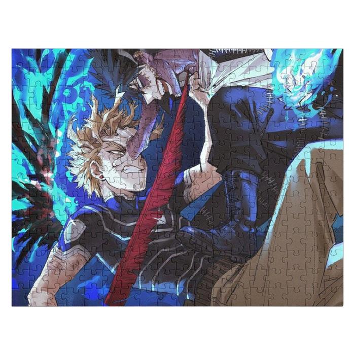 mha hawks vs dabi Jigsaw Puzzle Animal Wooden Adults Customized Photo