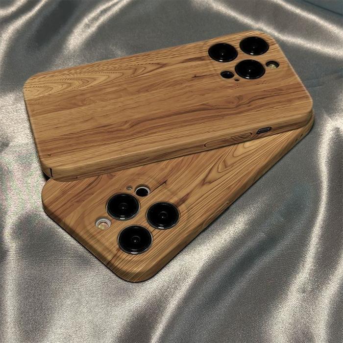 Butiran Kayu Casing for IPhone 6 6s 6 Plus 6s Plus 7 8 SE 7 Plus 8 Plus X Xs Xr Xs Max 11 12 13 14 1