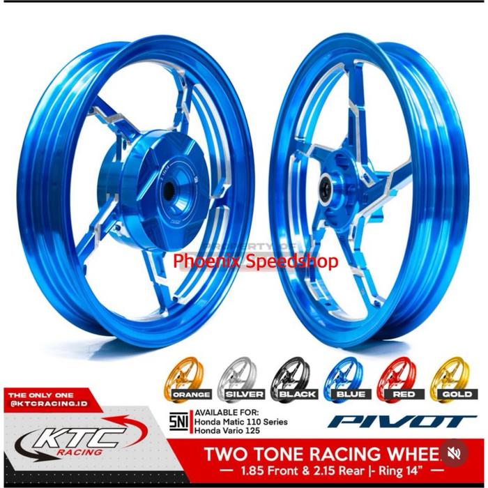 Velg Racing KTC Pivot Vario125 Vario150 Aluminium Alloy